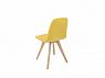 ULTRA II jídelní židle TX069, dub sonoma/TK Amore 28 yellow