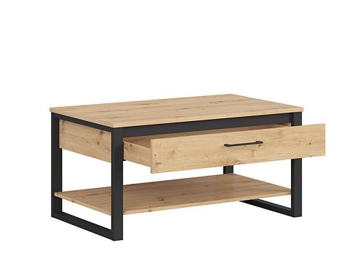 DODSON konferenční stolek LAW1S, dub artisan/černá