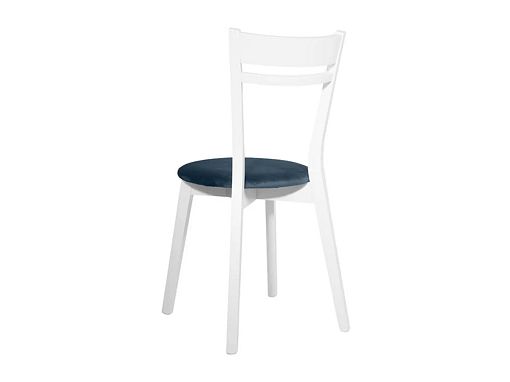 KEITA jídelní židle, bílá/navy
