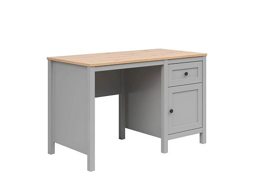 SALGA psací stůl BIU1D1S, šedá arktisgrau/dub artisan