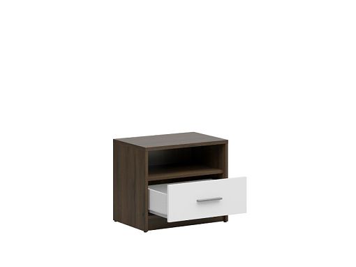Nepo Plus Noční stolek KOM1S, dub ušlechtilý/bílá
