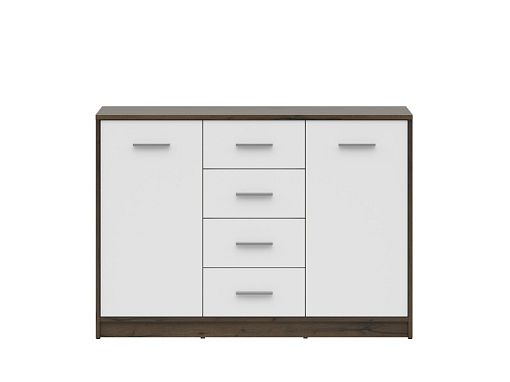 Nepo Plus Komoda KOM2D4S, dub ušlechtilý/bílá