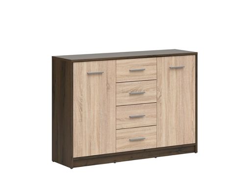 Nepo Plus Komoda KOM2D4S, dub ušlechtilý/dub sonoma