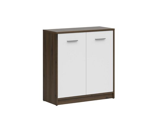 NEPO PLUS skříňka KOM2D, dub ušlechtilý/bílý