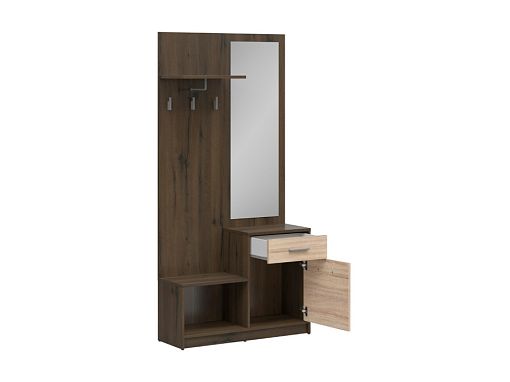 Nepo Plus Předsíňová stěna PPK, Dub ušlechtilý/dub sonoma