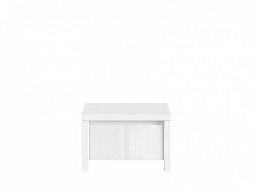 Kaspian noční stolek KOM1S, bílá/bílý lesk