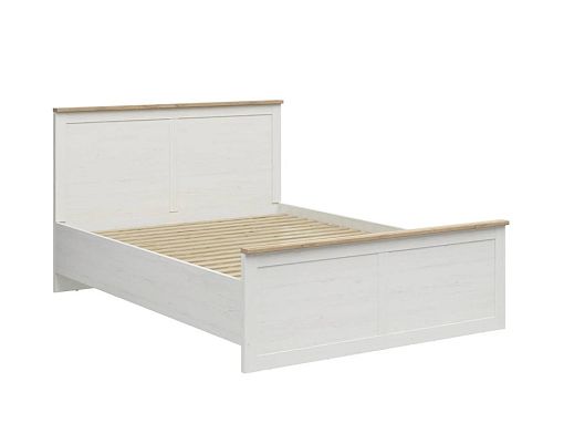LOKSA postel LOZ/160/A - bez roštu a matrace, borovice bílá anderson