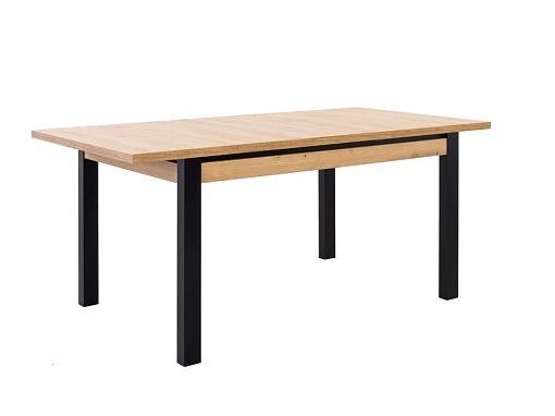 PONT jídelní stůl STO (ST005), dub artisan/černý mat
