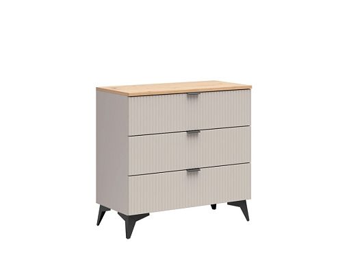 Komoda Velton KOM3S, kašmír/dub artisan/béžová písková