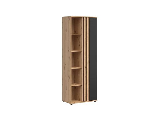 Regál Vabres REG1D, dub artisan/černá