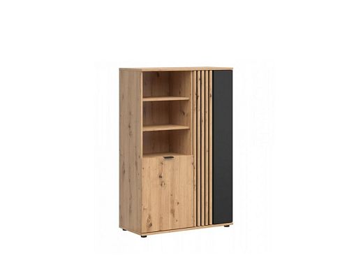 Regál Vabres REG2D, dub artisan/černá