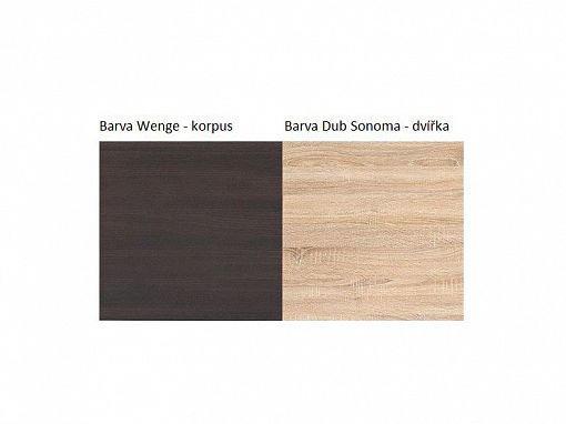 Junona Line Skříňka G2D/60/57, Wenge/Dub sonoma