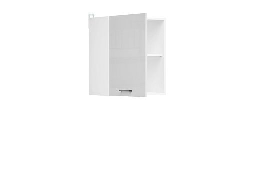 Junona Tafla skříňka 50 cm LP, bílá/světle šedý lesk