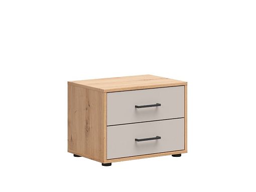 Noční stolek Hinton KOM2S, dub artisan/kašmír