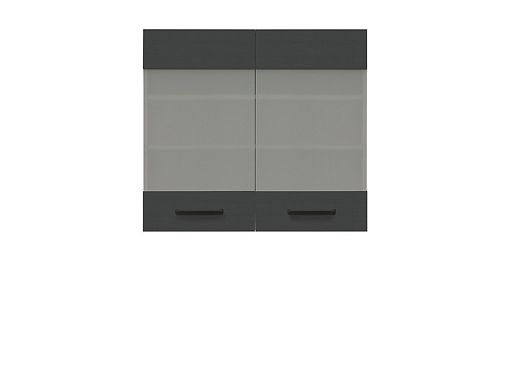 Semi Line skříňka G-80/72-LV/PV, dub reveal/černá