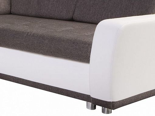 WILLY LUX rohová sedací souprava, M3573G/M5618G, bílá/bronzová