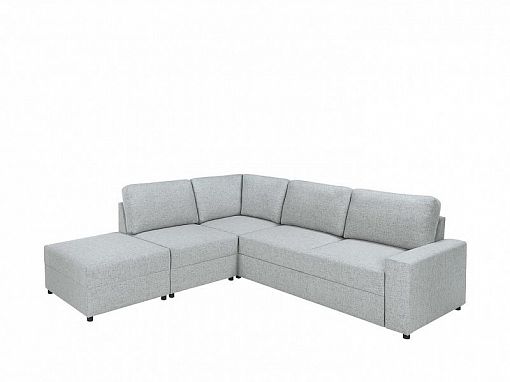 Liam P Područka z rohové sedací soupravy, Aura 15 silver, světle šedá